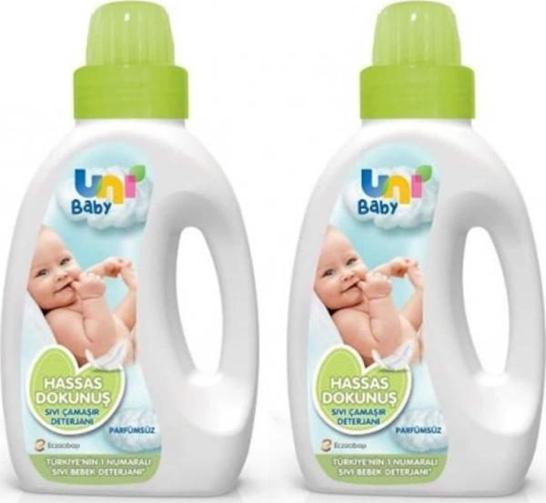 Uni Baby Hassas Dokunuş Sıvı Çamaşır Deterjanı 1500 ml 2 li Set - Image 1