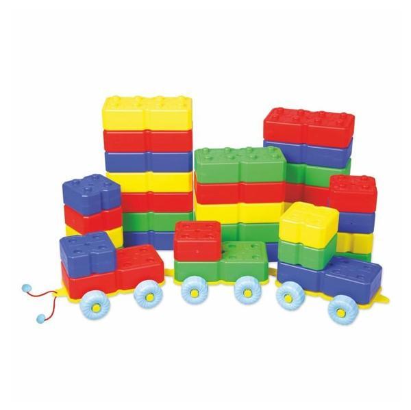 King Kids Arabalı Tuğla 40 Parça - Image 1