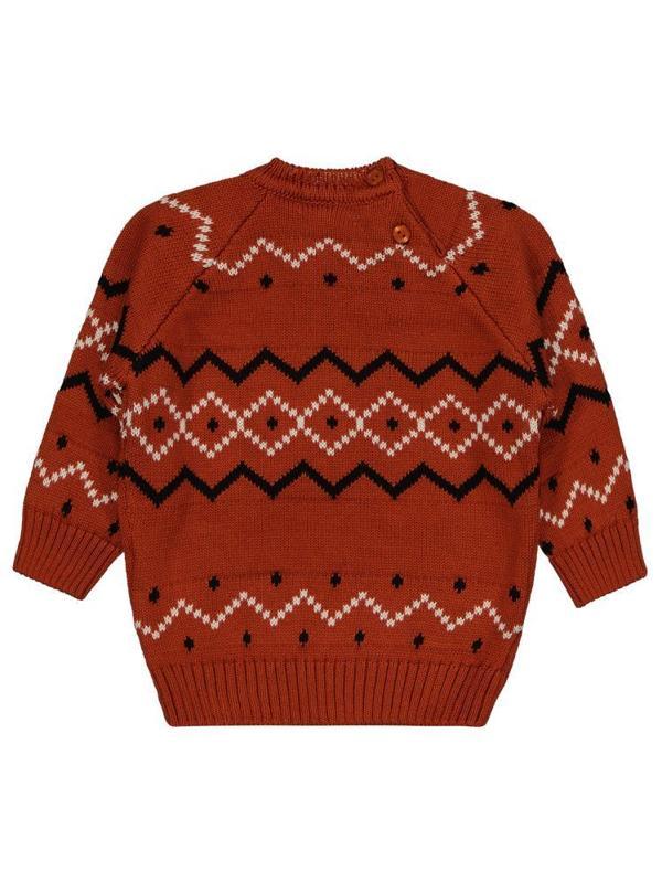 Civil Baby Nord Etnik Örğü 6-18 Ay Kazak - Turuncu6-9 Ay - Image 1