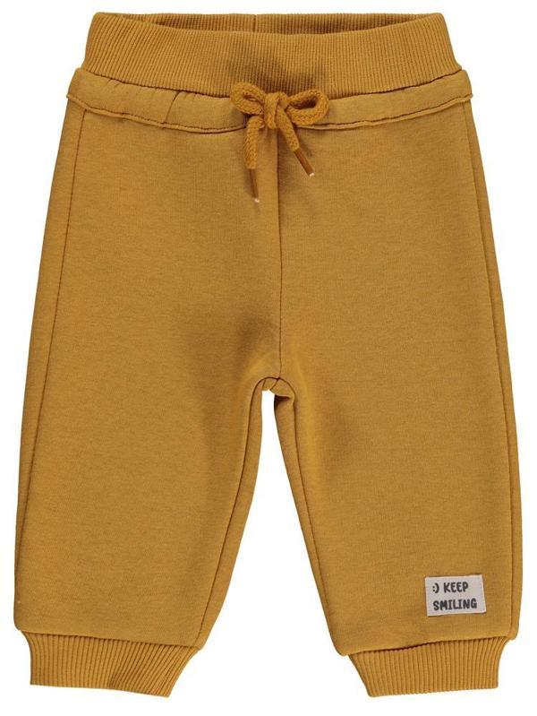 Civil Baby Keep Smiling Etiketli Basic 6-18 Ay Eşofman Altı - Hardal9-12 Ay - Image 1