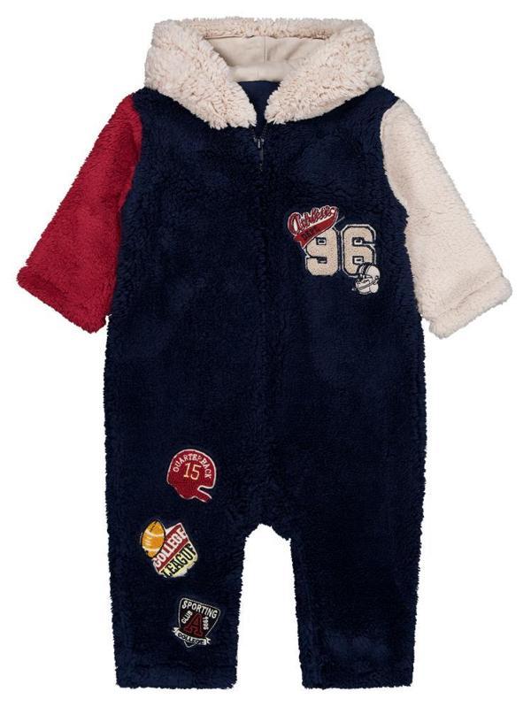 Civil Baby 96 Nakışlı 6-18 Ay Tulum - Lacivert18-24 Ay - Image 1