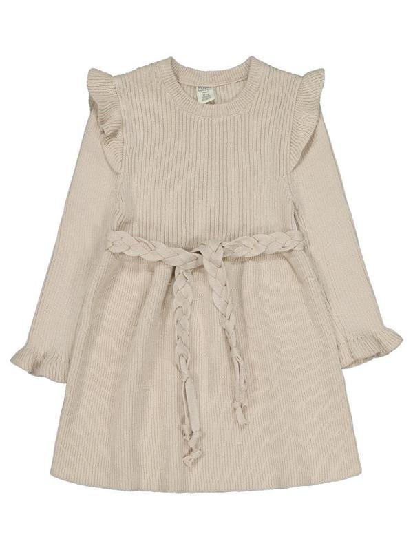 Beybek Triko 12-36 Ay Elbise - Bej12-18 Ay - Image 1