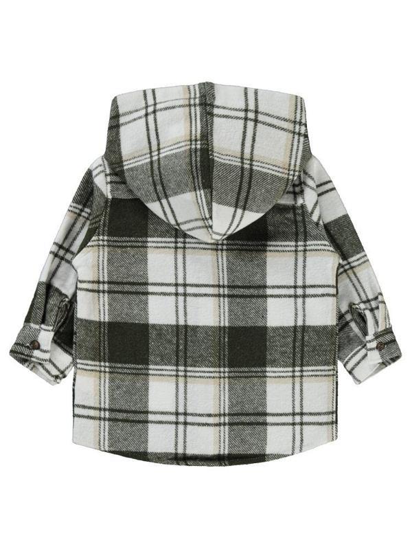 Civil Baby Kapüşonlu Oduncu 6-18 Ay Gömlek - Haki9-12 Ay - Image 1