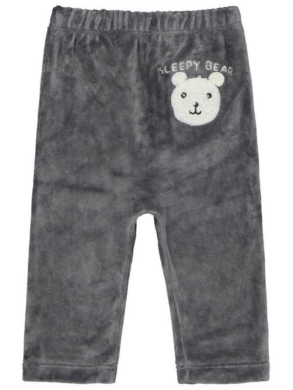 Civil Baby Ayıcık Süzene Nakışlı 6-18 Ay Tek Alt Bebe - Gri9-12 Ay - Image 1