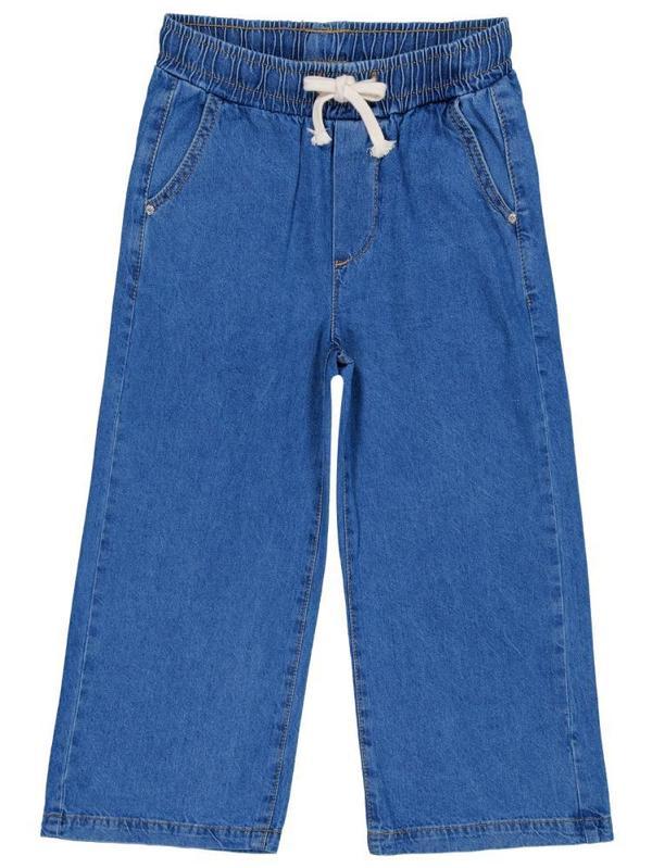 Civil Girls Beli Lastikli 4-9 Yaş Pantolon - Mavi8-9 Yaş - Image 1