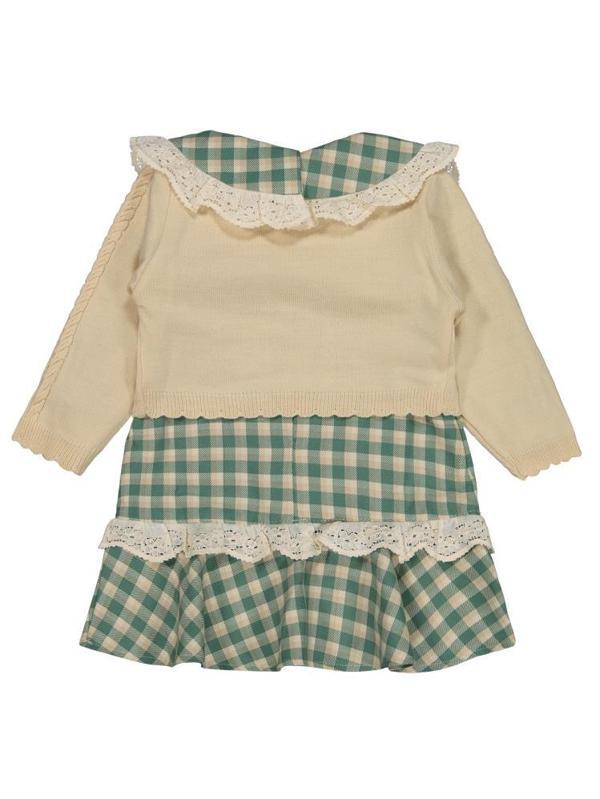 Civil Baby Pitikare Desenli 6-18 Ay Elbise - Yeşil18-24 Ay - Image 1
