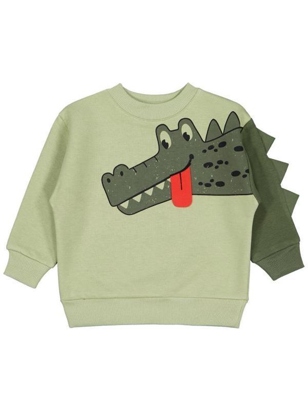 Civil Boys Sooo Hungry Baskılı 2-5 Yaş Sweatshirt - Haki2-3 Yaş - Image 1