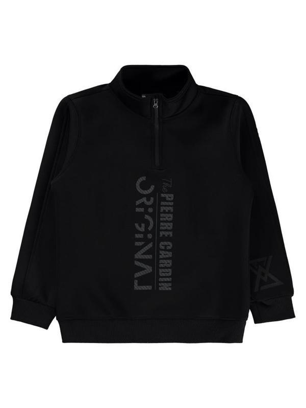 Pierre Cardin Original Baskılı 10-12 Yaş Sweatshirt - Siyah12-13 Yaş - Image 1