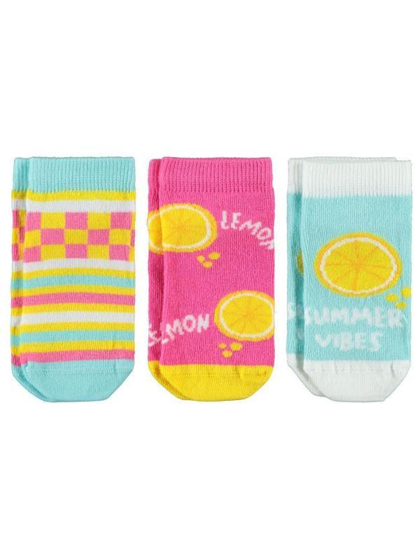 Civil Girls Limon Desen 3-11 Yaş Patik Çorap - Standart11-12 Yaş - Image 1