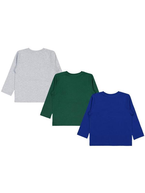 Civil Boys Dıno Baskılı 3'lü Set 2-4 Yaş Sweatshirt - Standart2-3 Yaş - Image 1