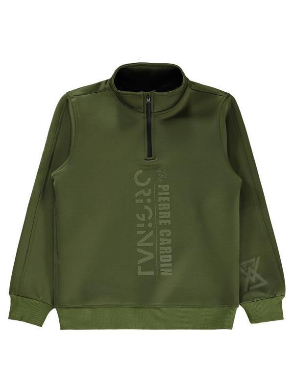 Pierre Cardin Original Baskılı 6-9 Yaş Sweatshirt - Haki7-8 Yaş - Image 1