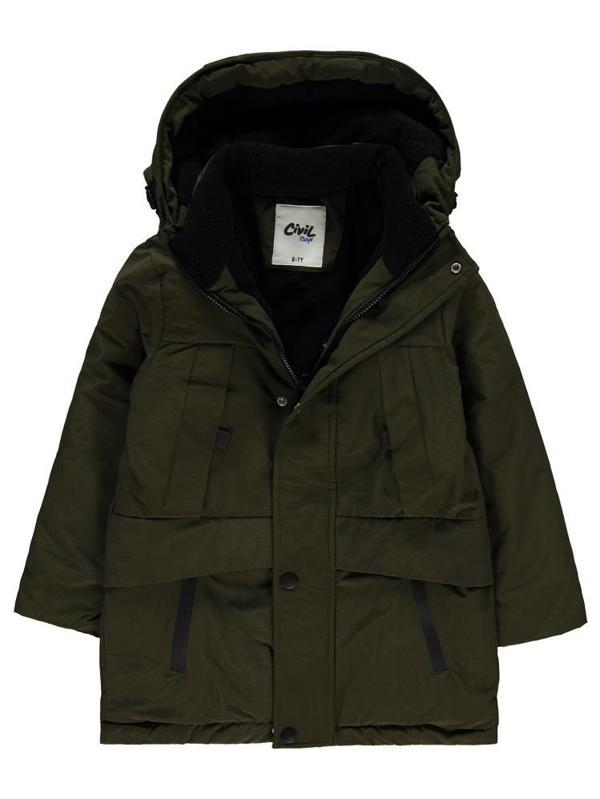 Civil Boys Cep Reflektörlü 10-13 Yaş Mont - Kahverengi13-14 Yaş - Image 1