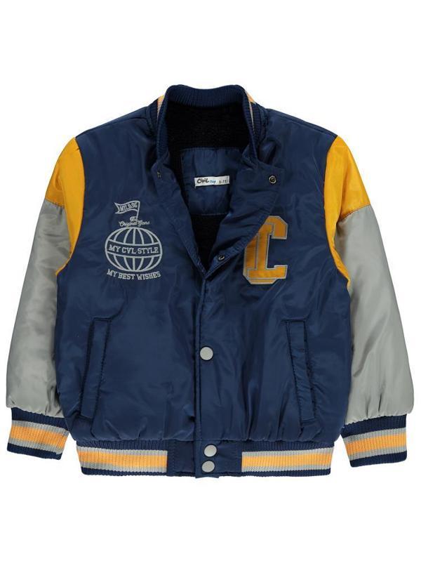 Civil Boys CL Nakışlı Armalı Kolej 10-13 Yaş Ceket - Mavi11-12 Yaş - Image 1