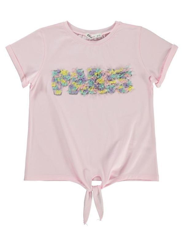 Civil Girls Best Nakışlı 10-13 Yaş Tişört - Pembe11-12 Yaş - Image 1