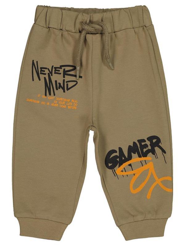 Civil Baby Graffiti Baskılı 6-18 Ay Eşofman Altı - Haki6-9 Ay - Image 1