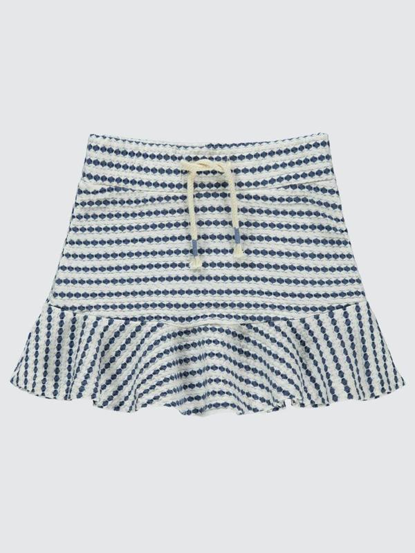 Civil Girls 3 Boyutlu Jakar 2-5 Yaş Etek - Mavi4-5 Yaş - Image 1