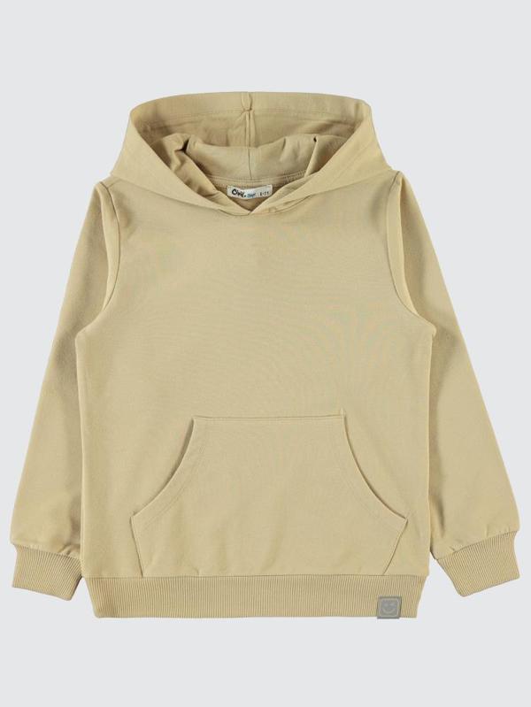 Civil Boys Qr Kod Etiketli Kapşonlu 10-13 Yaş Sweatshirt - Bej10-11 Yaş - Image 1