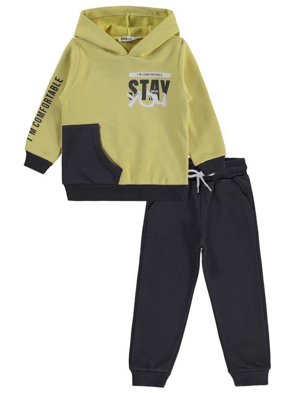 Civil Boys 2-5 Yaş Eşofman Takımı - Sarı2-3 Yaş - Image 1