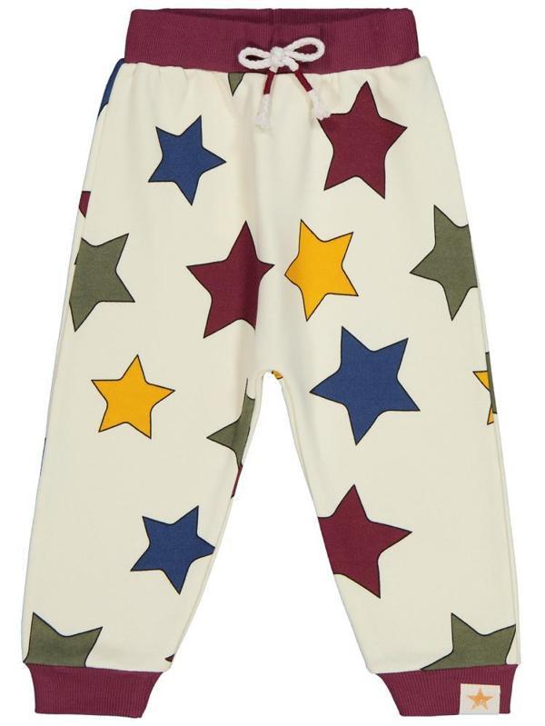 Civil Boys Renkli Yıldız Baskılı 2-5 Yaş Eşofman Altı - Bordo5-6 Yaş - Image 1