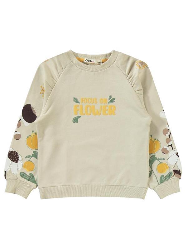 Civil Girls Focus On Baskılı 2-5 Yaş Eşofman Takımı - Hardal2-3 Yaş - Image 1