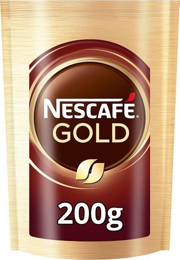 Nescafe Gold 200 gr Eko Paket Çözünebilir Kahve (Yoğunluk 7) - Image 1