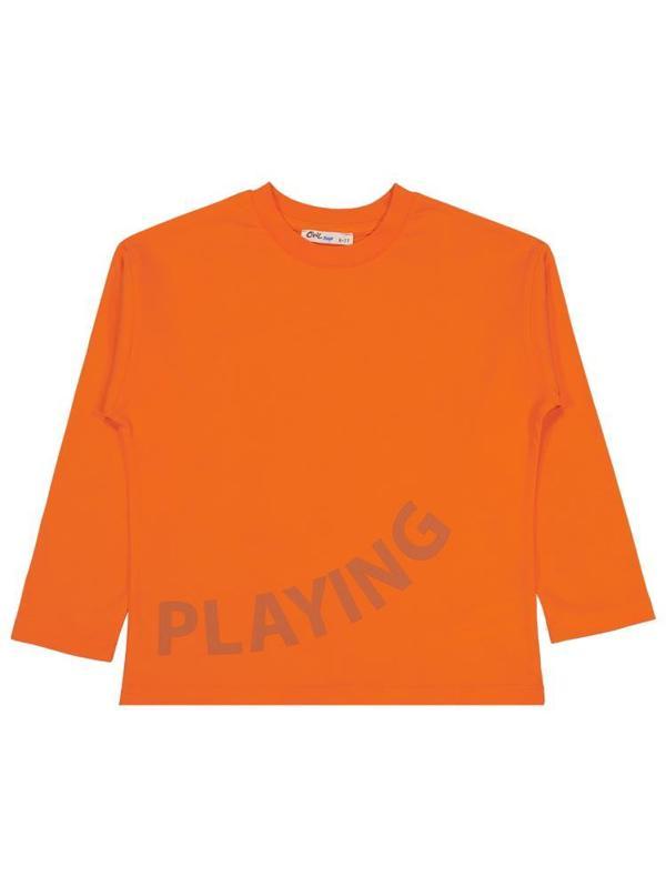 Civil Boys Never Gıve Up Baskılı 10-13 Yaş Sweatshirt - Turuncu11-12 Yaş - Image 1