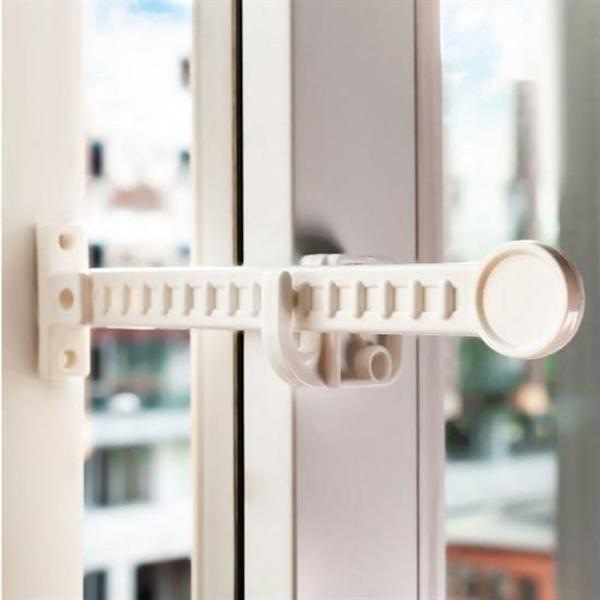 BUFFER® Bebek Çocuk Evcil Hayvan Güvenlik Ayarlanabilir Koruyucu Pencere Havalandırma Kilidi - Image 1