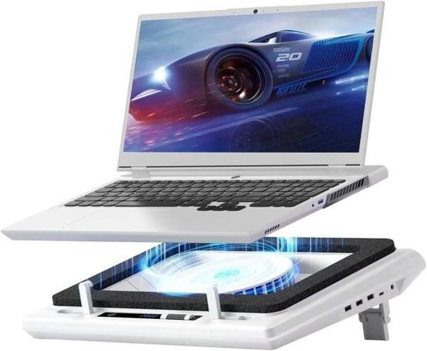 llano V12 Dizüstü Bilgisayar Soğutma Pedi 5.5" Turbofan (RGB Yok) - Image 1