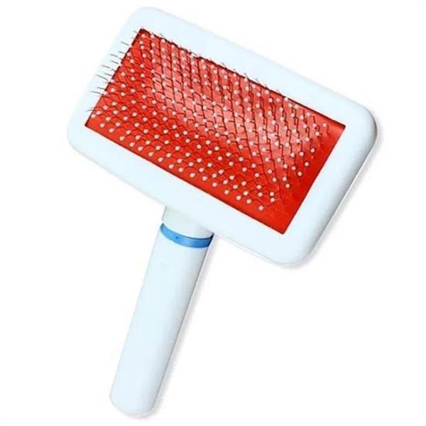 BUFFER® Paslanmaz Evcil Hayvan Kedi Köpek Tüy Tarama Toplama Fırçası Kolay Temizlenir Bakım Aleti - Image 1