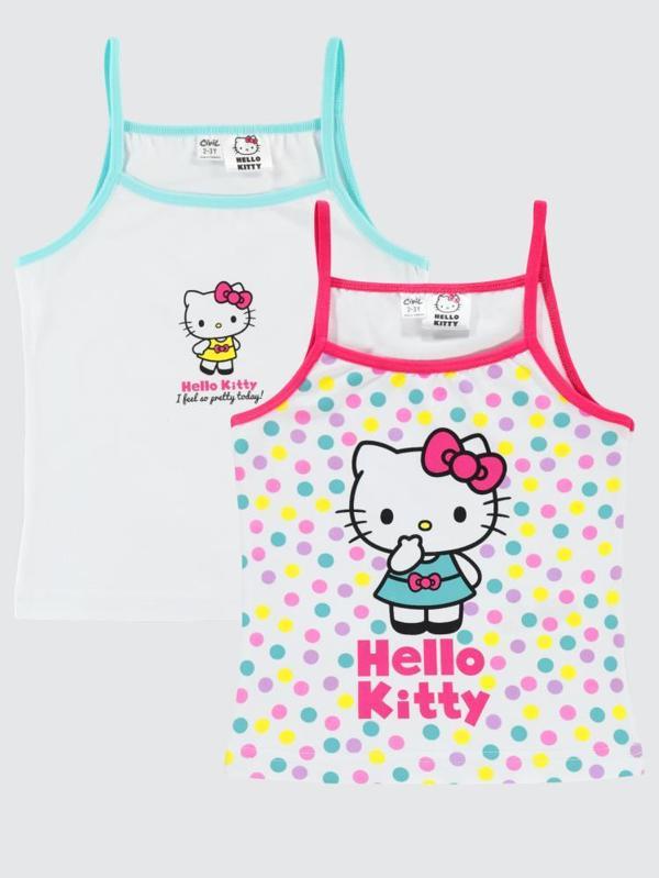 Hello Kitty 2-10 Yaş 2'li Atlet Set - Standart2-3 Yaş - Image 1