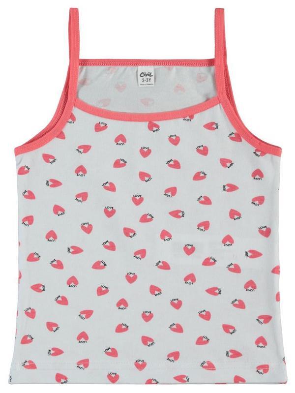 Civil Girls Kalp 2-10 Yaş 2'li Atlet Set - Standart2-3 Yaş - Image 1