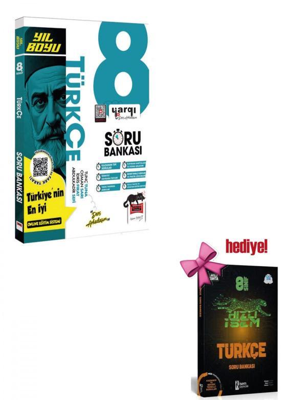 Yargı 8.Sınıf LGS Türkçe Yıl Boyu Soru Bankası + Türkçe Soru Hediyeli - Bi bigelio - Image 1