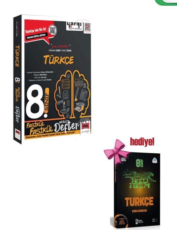 Yargı 8.Sınıf Türkçe Fasikül Fasikül Akıllı Defter + Türkçe Soru Hediyeli - Bi bigelio - Image 1