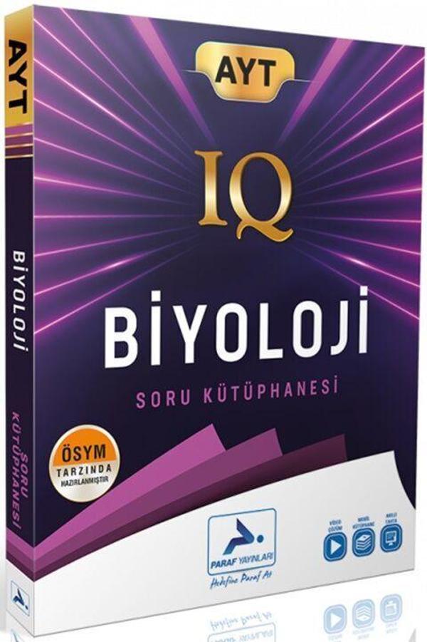 Paraf AYT Biyoloji IQ Soru Kütüphanesi Paraf Yayınları - Paraf Yayınları - Image 1
