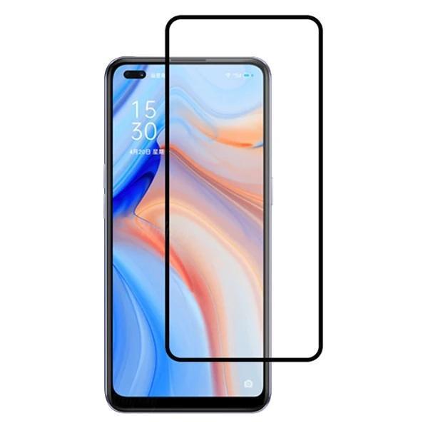 Oppo Reno 4  Full Glue Tempered Cam Ekran Koruyucu Full Kaplama-(5775) - Image 1