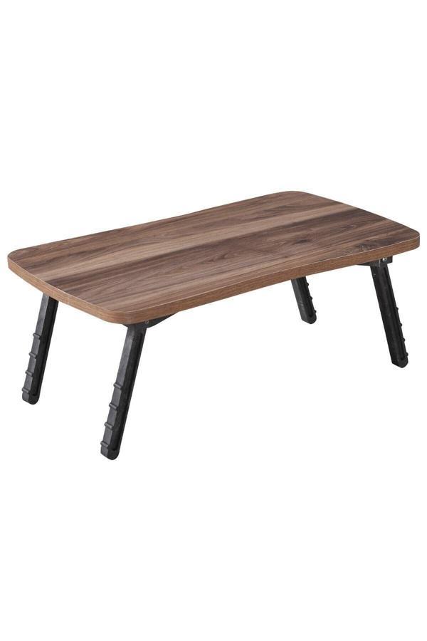 Ceviz Laptop Sehpa Çalışma Kahvaltı Masası - Image 1