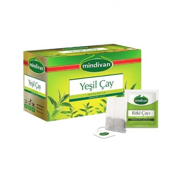 Mindivan Yeşil Çay Süzen Poşet 20'li Yeşilçay - Image 1
