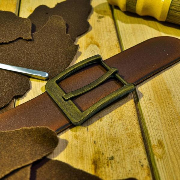 Kemer Tokası 3,5 cm Antik Renk 1 Adet (Leathercraft, Deri Hobi) - Image 1