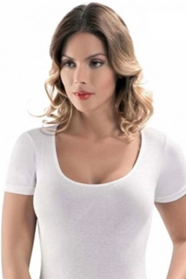 Açık Yaka Kısa Kol Atlet 1076 - Image 1