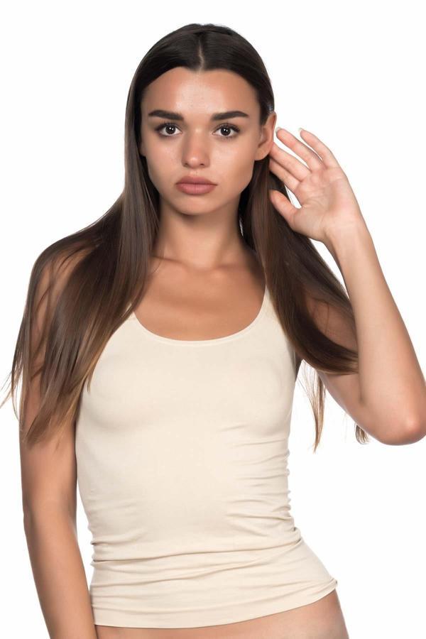 TEN 5002 Soft Kalın Askılı Uzun Atlet - Image 1