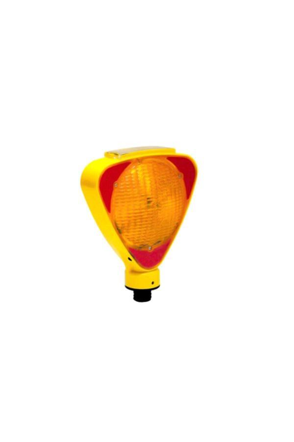 Oscar Solar Flaşörlü Ledli Lamba Sarı Güneş Enerjili - Image 1