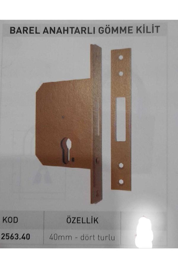 Yale 2563.40 Barel Anahtarlı Gömme Kilit - Image 1