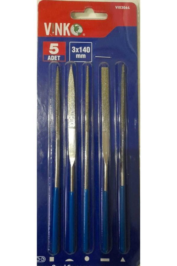 Vinko Elmas Eğe Saplı Eğe Seti Vınko 5 Parça - Image 1