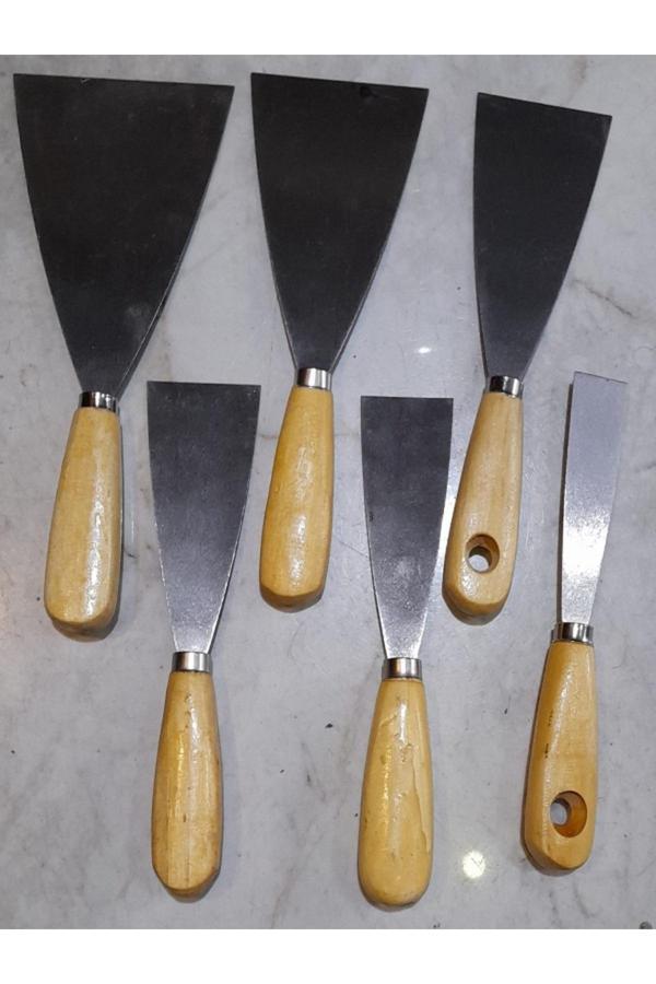 Partner Spatula Tahta Ahşap Saplı Set 6 Adet - Image 1