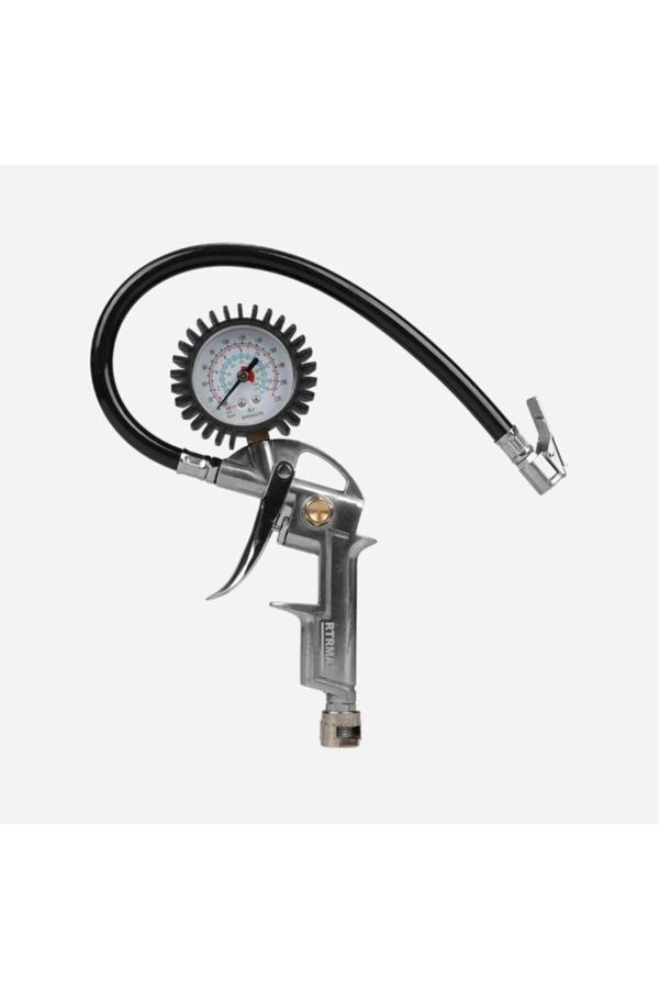 Rtrmax Rh20501 Saatli Lastik Şişirme Tabancası Saatli- 33 Cm Hortum 1/4'' - Image 1