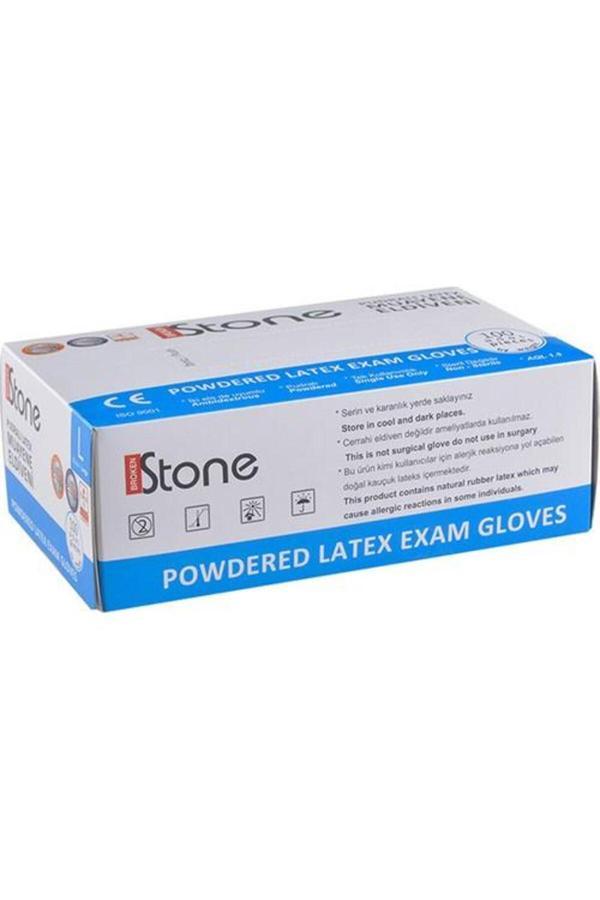 Stone Latex L Muayene Eldiveni Pudralı 100 Lü - Image 1