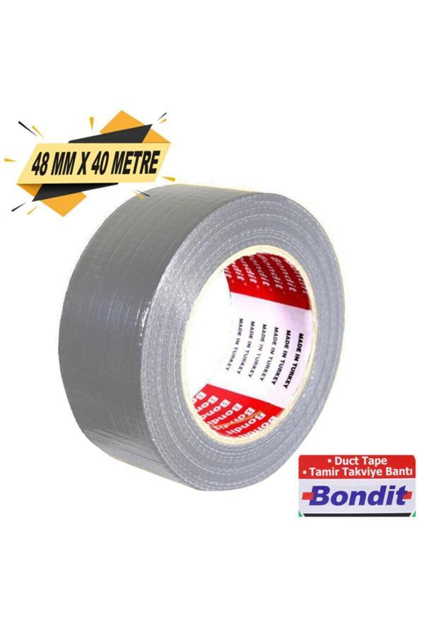 Bondit Tamir Bandı 48 Mm X 40 Metre Gri Çok Amaçlı Duct Tape Bant - Image 1