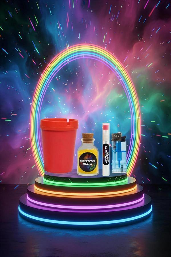 Mentol Topu 1000 Adet Limon Mentol 1 Adet Apliaktör, Çakmak ve Küllük Hediye - Image 1