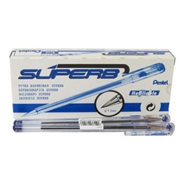 Supertrend BK77 Yağ Bazlı Roller Tükenmez Kalem MAVİ 12'li Kutu - Image 1