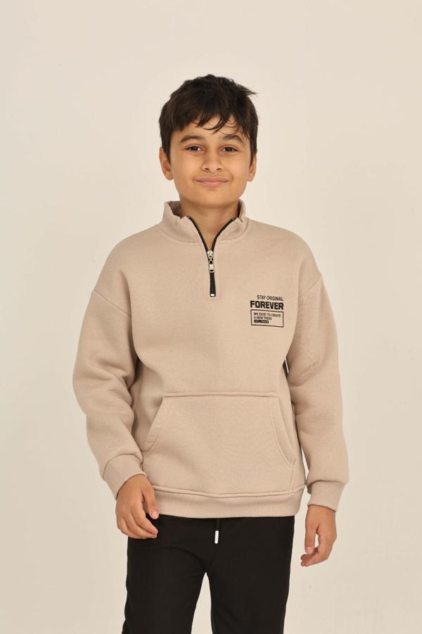 Toontoy Erkek Çocuk Forever Baskılı Sweatshirt - Image 1